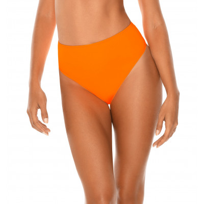Neonově oranžové plavky s vysokým pasem RELLECIGA Neon